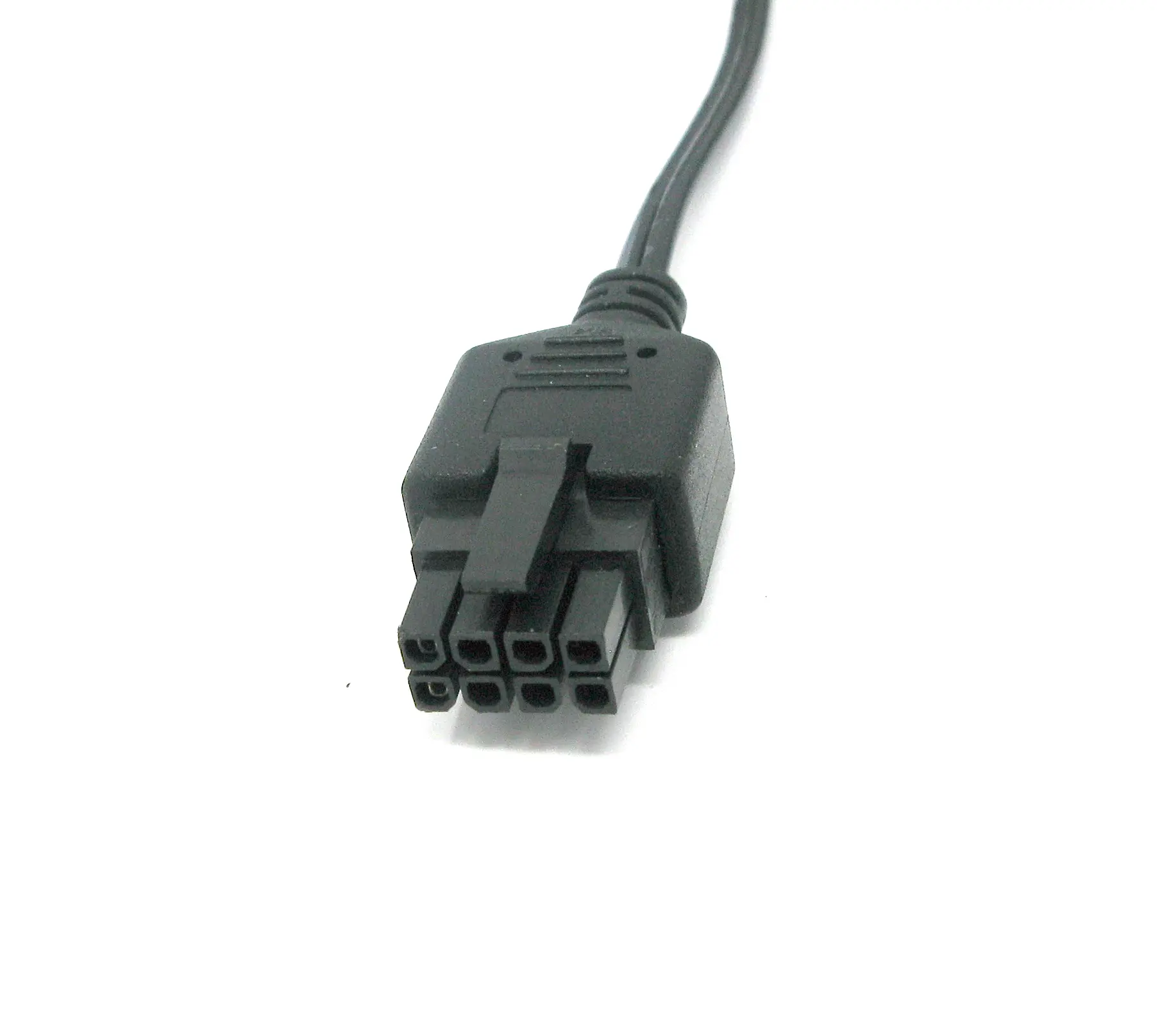 GlobTek offers over-molded versions of Molex 43025-0800 Micro-fit 3.0 (8) circuit connector housing Micro-Fit 3.0, Dual Row, 8 Circuits, UL 94V-0, Low-Halogen, Black for various types of cables and applications, MOL8/C0677