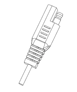 SAE Connector for Automobile and RV Trailer available in 2 prongs as a standalone cable or as a output connector for a AC adapter power supply, DC00017
