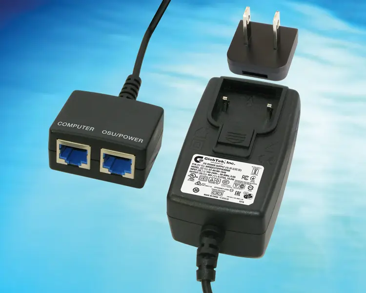 18W Passive POE Injector offers both DOE 2.0 EPS Level VI efficiency and most global approvals to IEC/UL60950 such as India BIS, China CCC, Japan PSE, Ukraine, Mexico NOM, UL/cUL, Taiwan BSMI, and South African SABS,  WR9QX375PPOENR6B