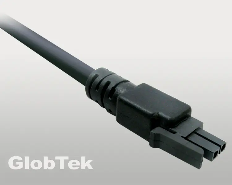 Overmold of 2 circuit MOLEX Micro-Fit 3.0™ Connectors now available molded on Silicon Jacket Cable and Wire,OSP-431-01000018(R)