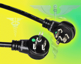 Medical Grade Power Cordset Right Angle