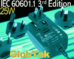 Medical Power Supply 60601.1 3rd Edition Approved 25W