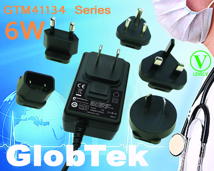 6W Wall Plug in power supply series GTM41134 is now in production in compliance with IEC/EN 30551-1 and UL 1310. The universal input switching power supply adapter model series is a versatile wall plug... 6W Wall Plug in power supply series GTM41134 is now in production in compliance with IEC/EN 30551-1 and UL 1310. The universal input switching power supply adapter model series is a versatile wall plug...
